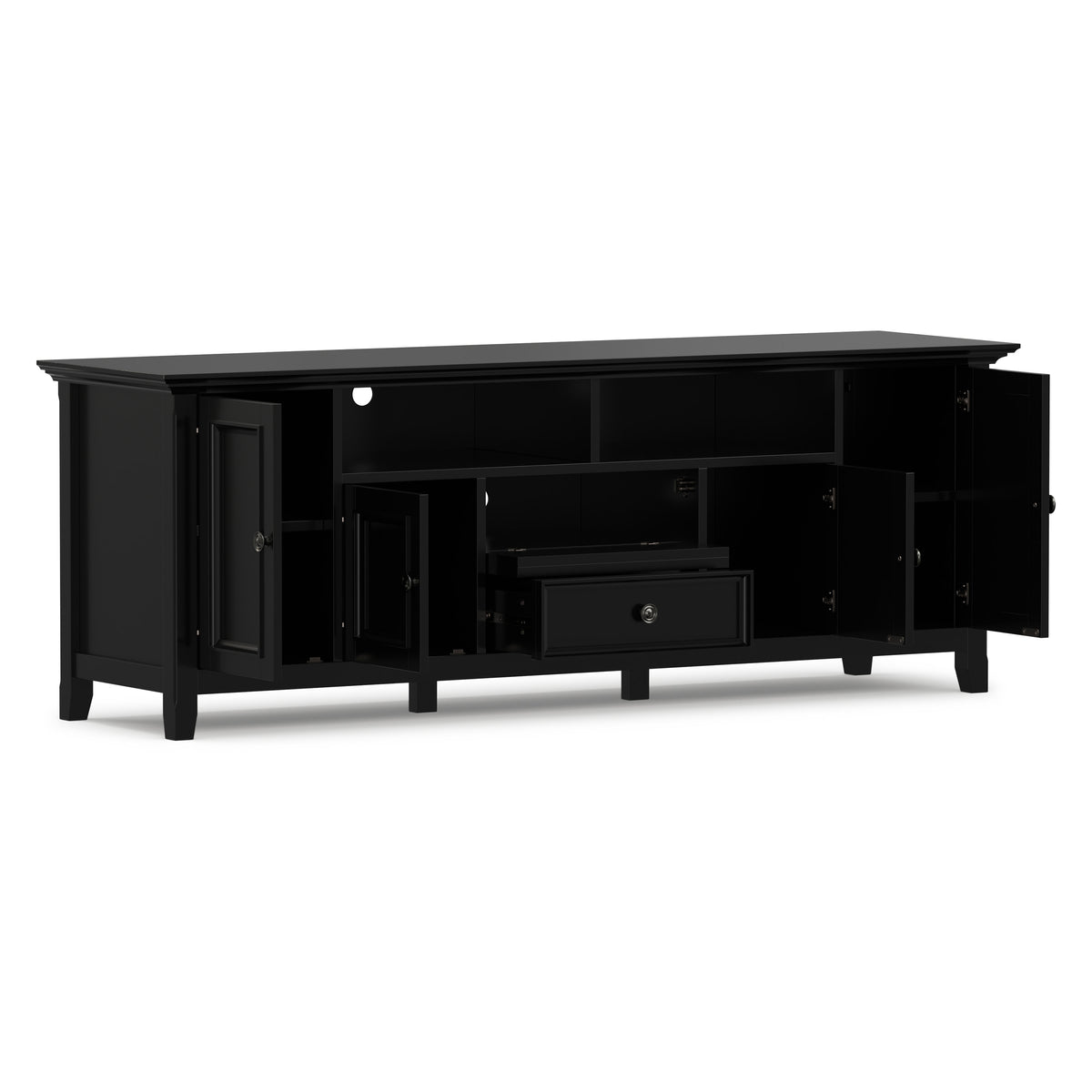 Black | Amherst 72 inch Wide TV Media Stand