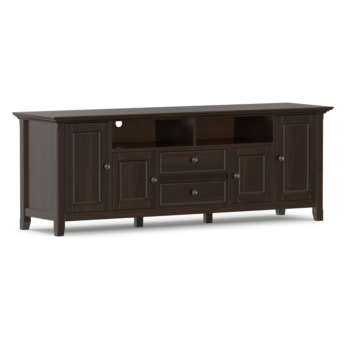 Brunette Brown | Amherst 72 inch Wide TV Media Stand