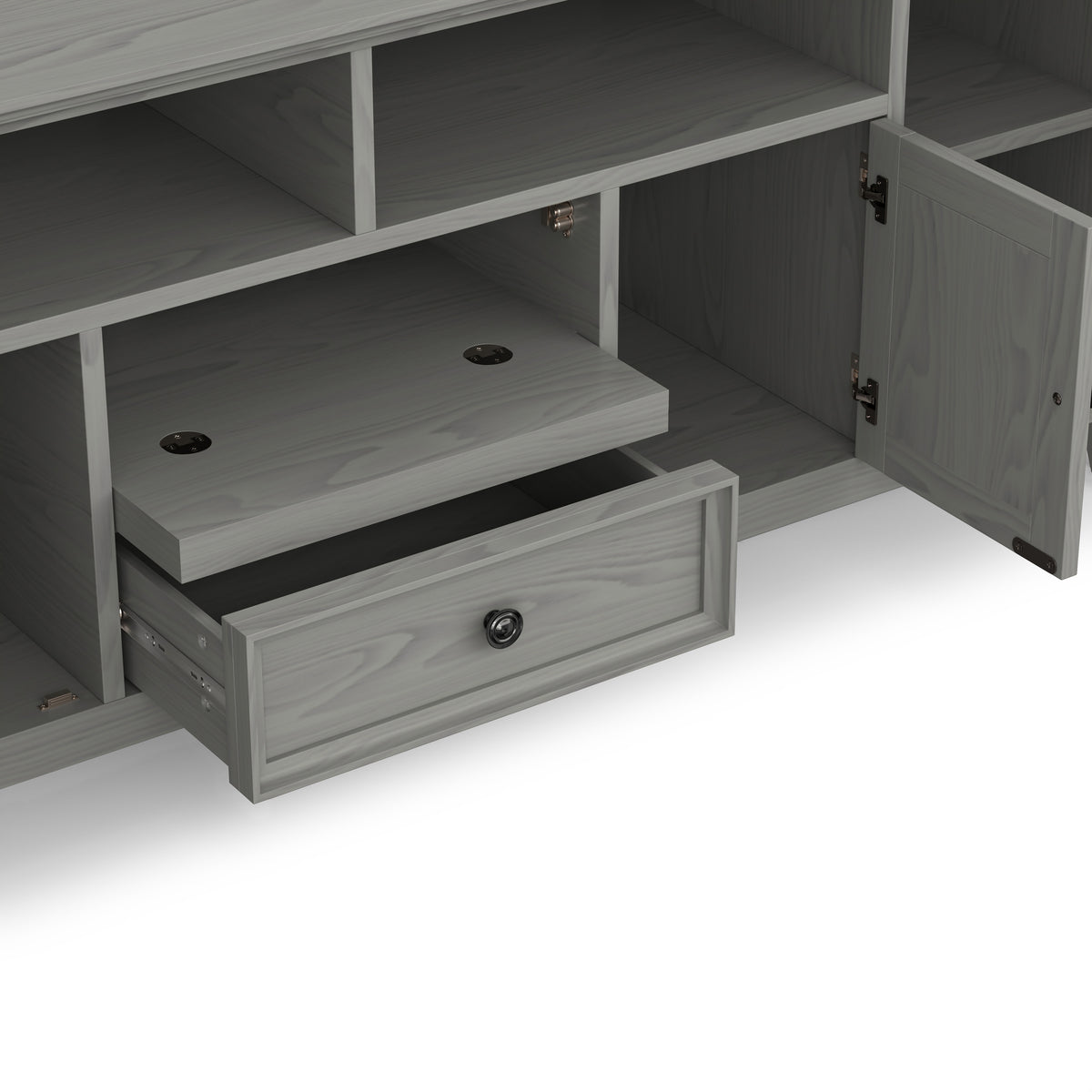Fog Grey | Amherst 72 inch Wide TV Media Stand