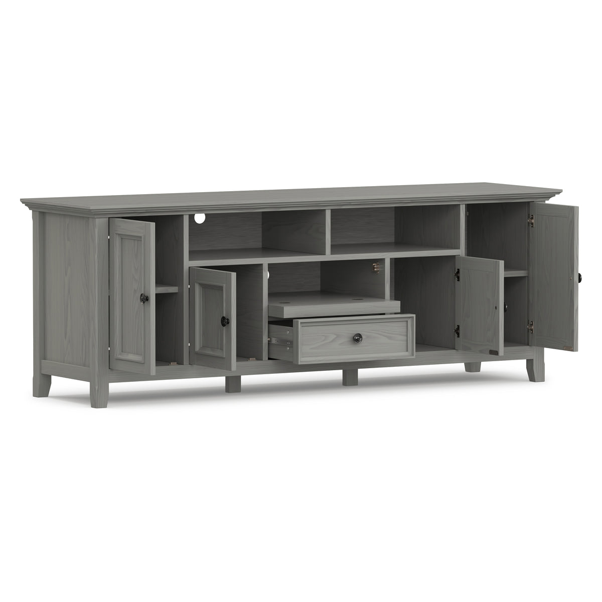 Fog Grey | Amherst 72 inch Wide TV Media Stand