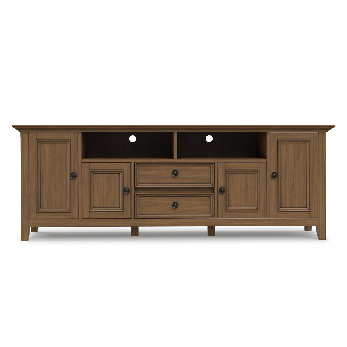 Rustic Natural Aged Brown | Amherst 72 inch Wide TV Media Stand