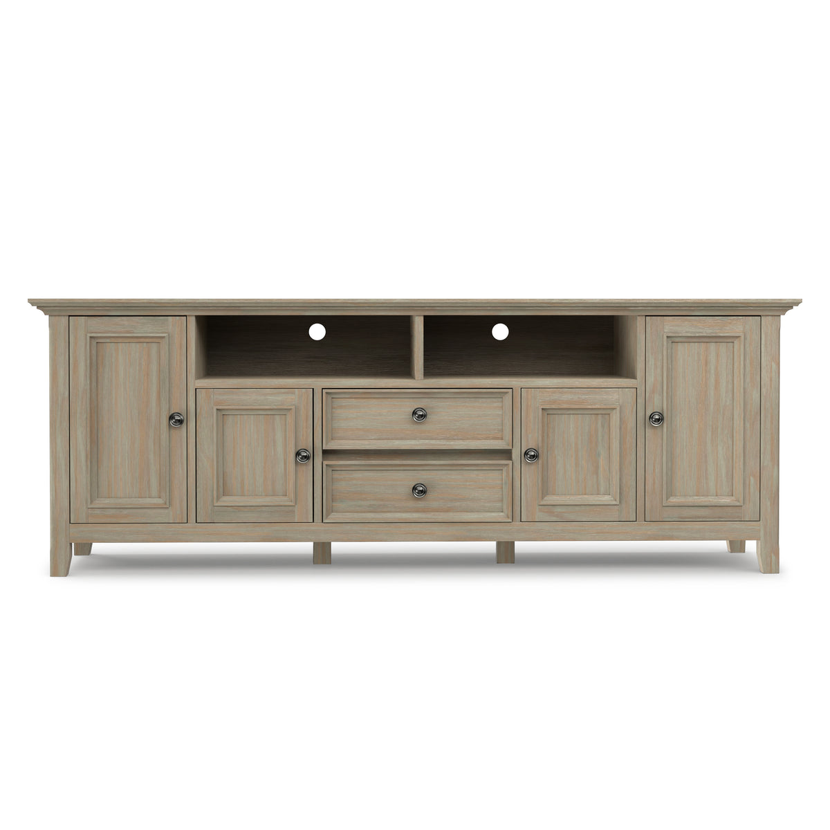 Distressed Grey | Amherst 72 inch Wide TV Media Stand