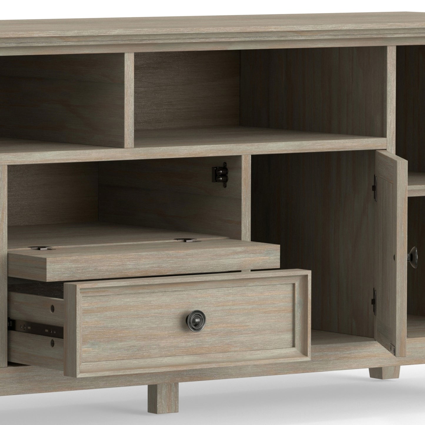Distressed Grey | Amherst 72 inch Wide TV Media Stand