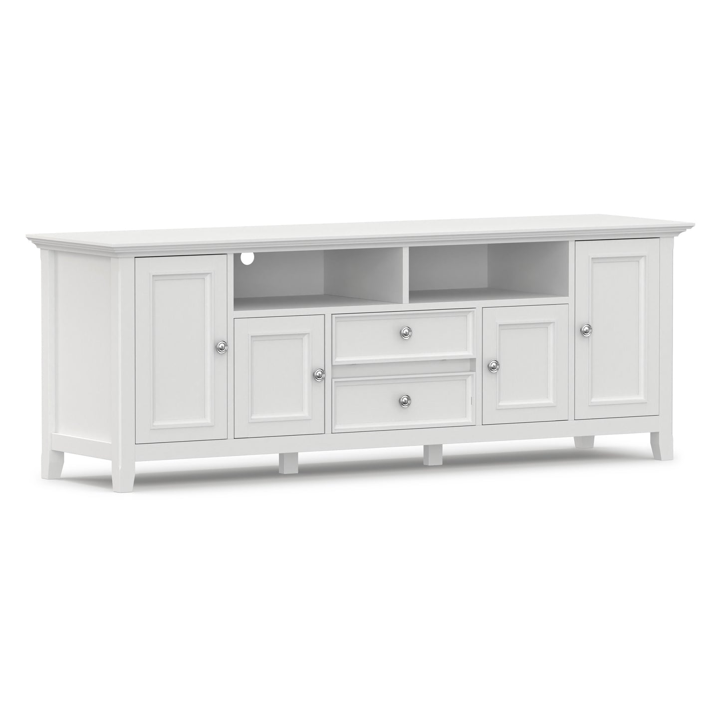 White | Amherst 72 inch Wide TV Media Stand