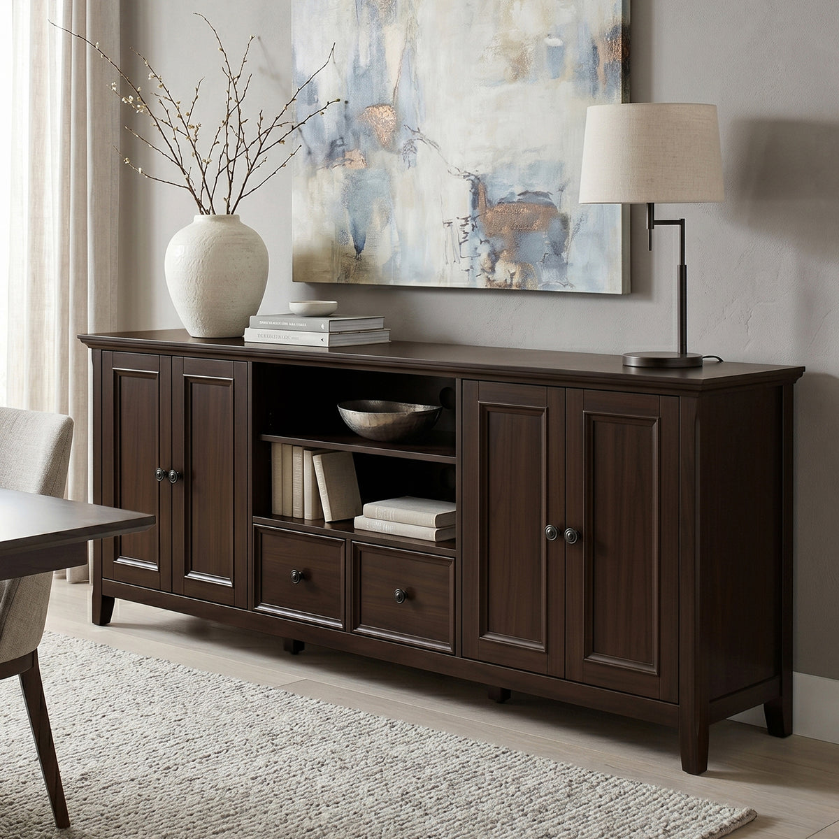 Brunette Brown | Amherst 84 inch TV Media Stand