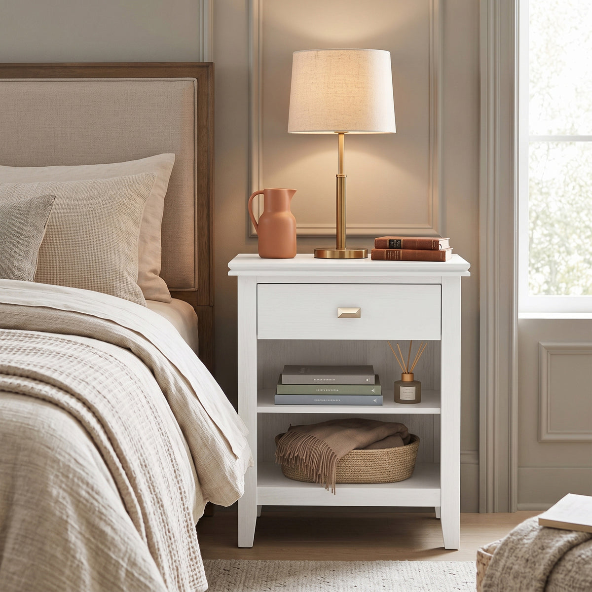 White | Artisan Nightstand