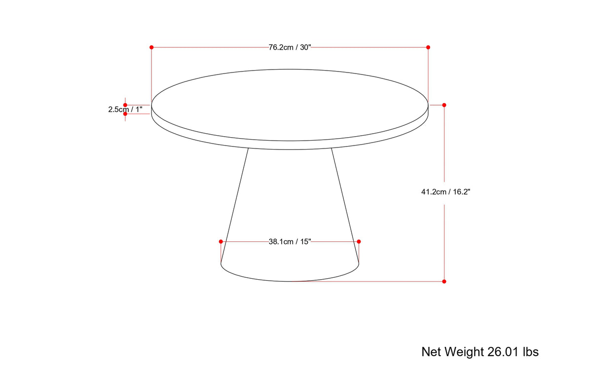 Walnut | Winnie Round Coffee Table in Acacia