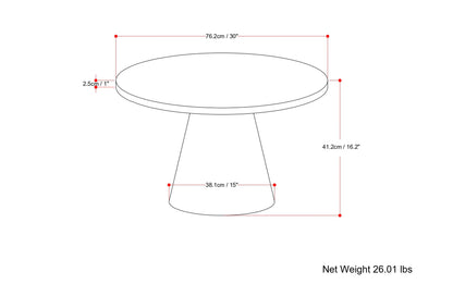 Walnut | Winnie Round Coffee Table in Acacia