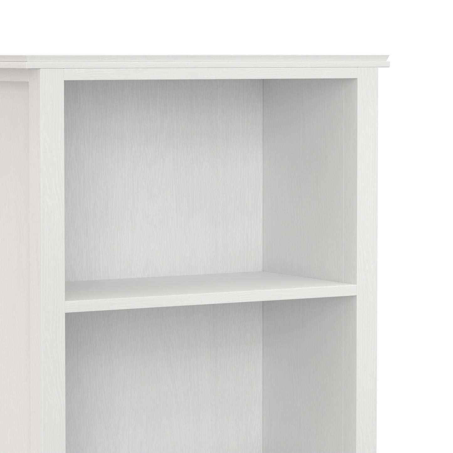 White | Artisan 5 Shelf Bookcase
