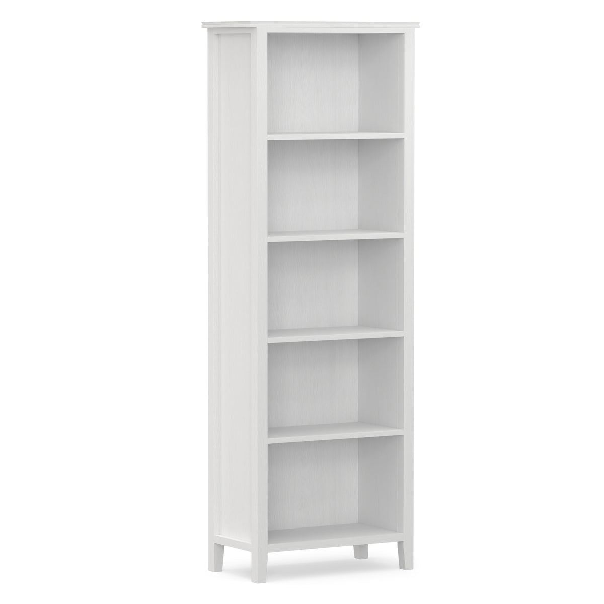 White | Artisan 5 Shelf Bookcase