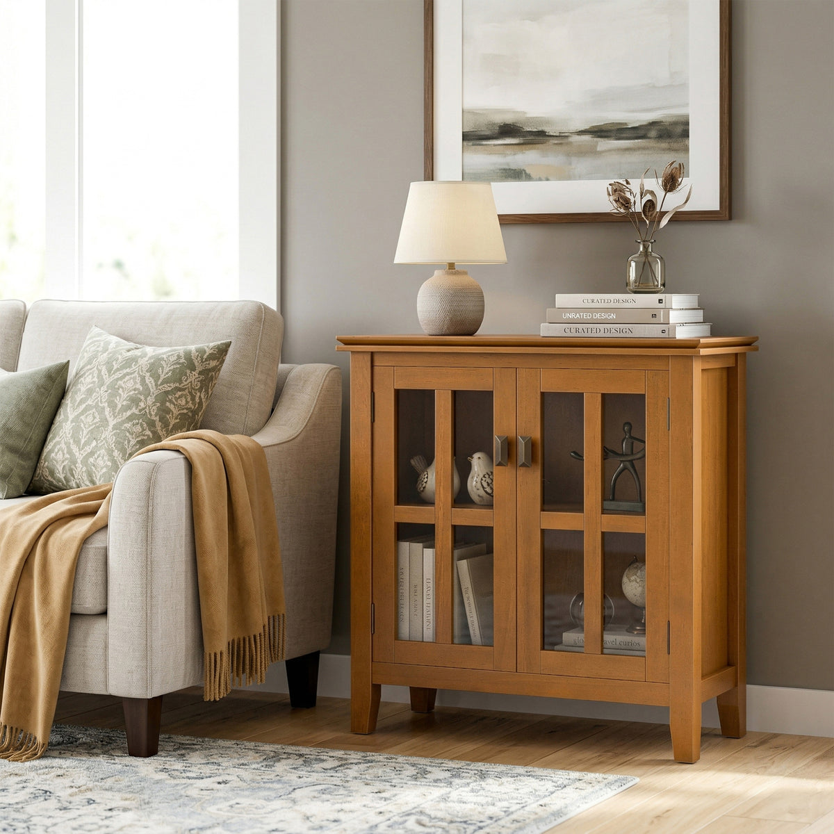 Honey Brown | Artisan Low Storage Cabinet