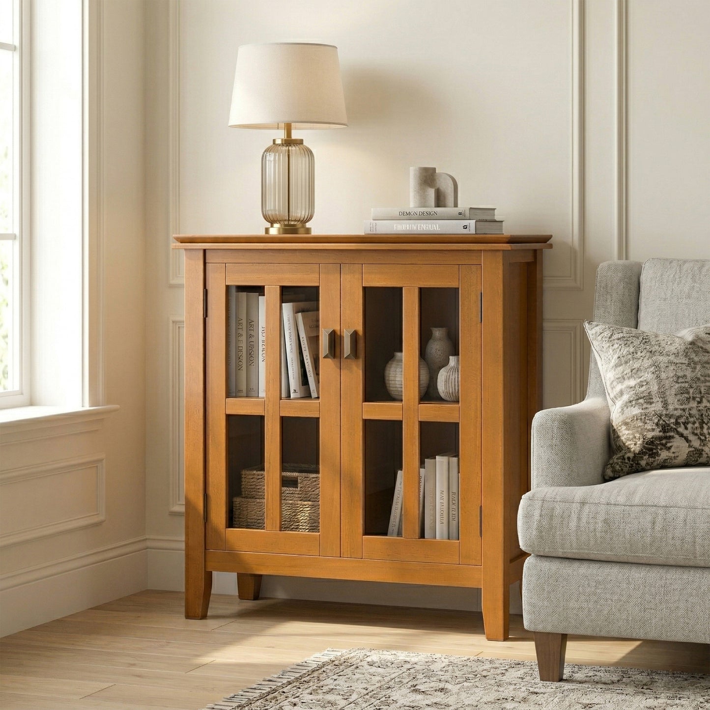 Honey Brown | Artisan Low Storage Cabinet