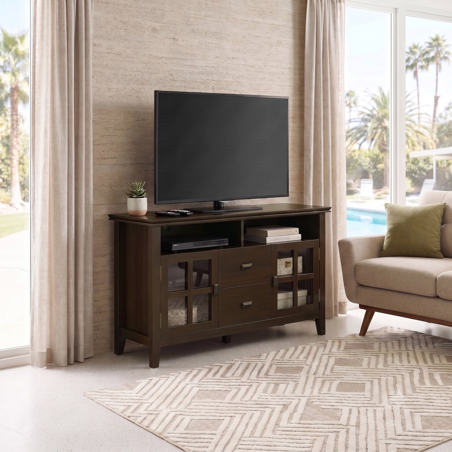 Natural Aged Brown | Artisan TV Media Stand