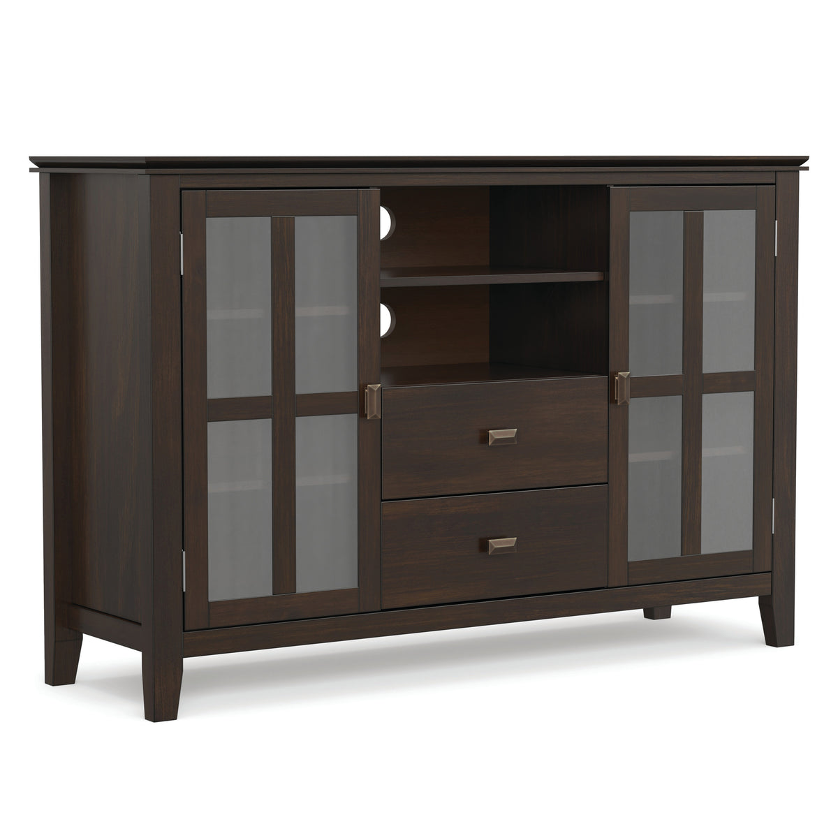 Dark Chestnut Brown | Artisan Tall TV Media Stand
