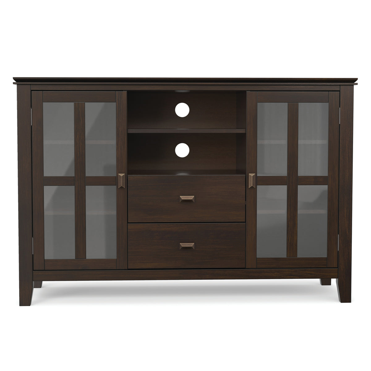 Dark Chestnut Brown | Artisan Tall TV Media Stand