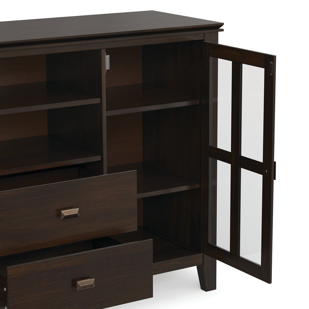 Dark Chestnut Brown | Artisan Tall TV Media Stand