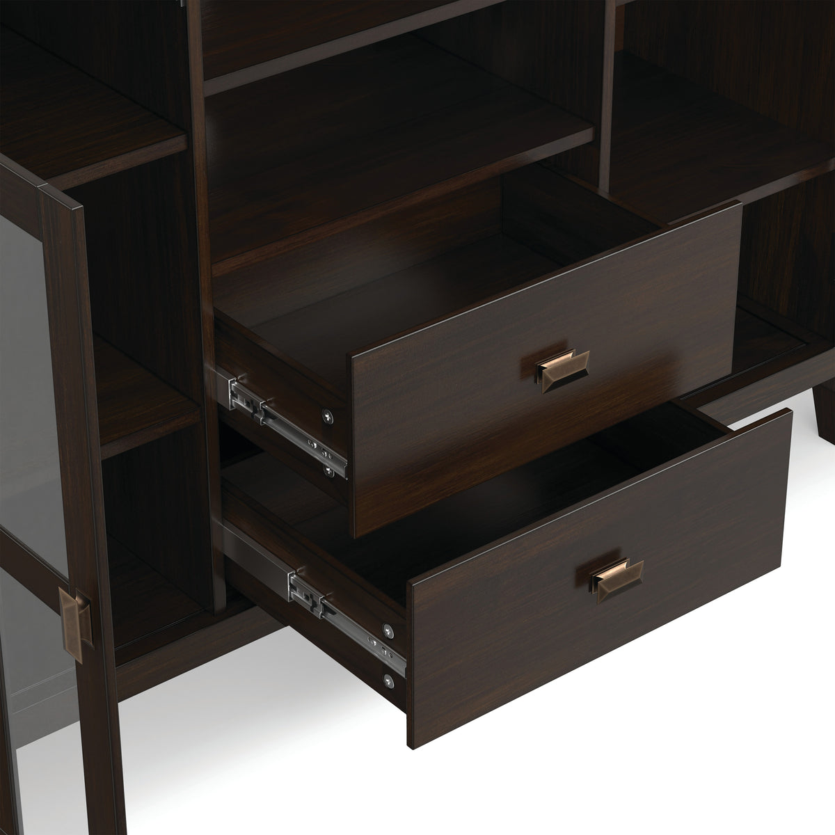 Dark Chestnut Brown | Artisan Tall TV Media Stand