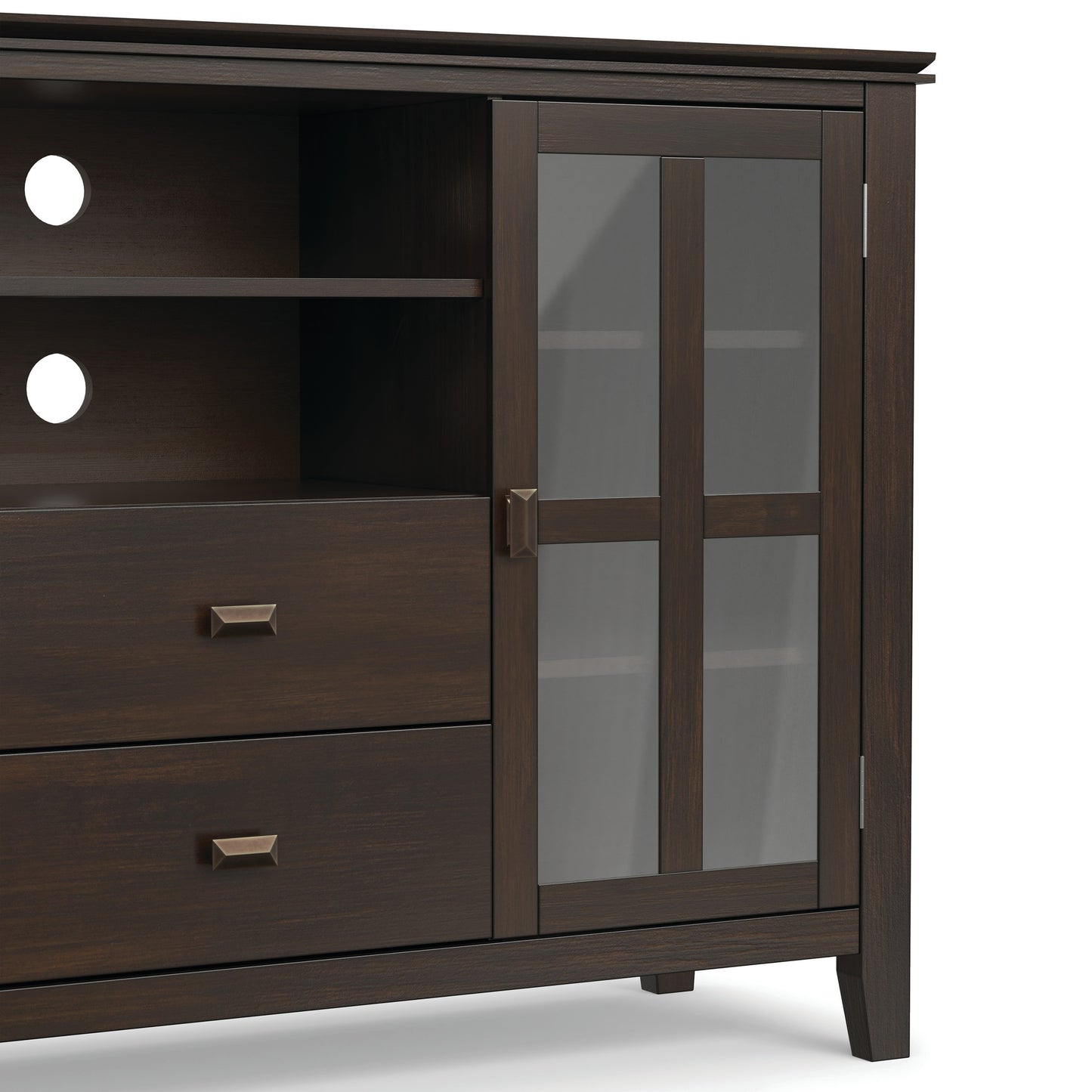 Dark Chestnut Brown | Artisan Tall TV Media Stand