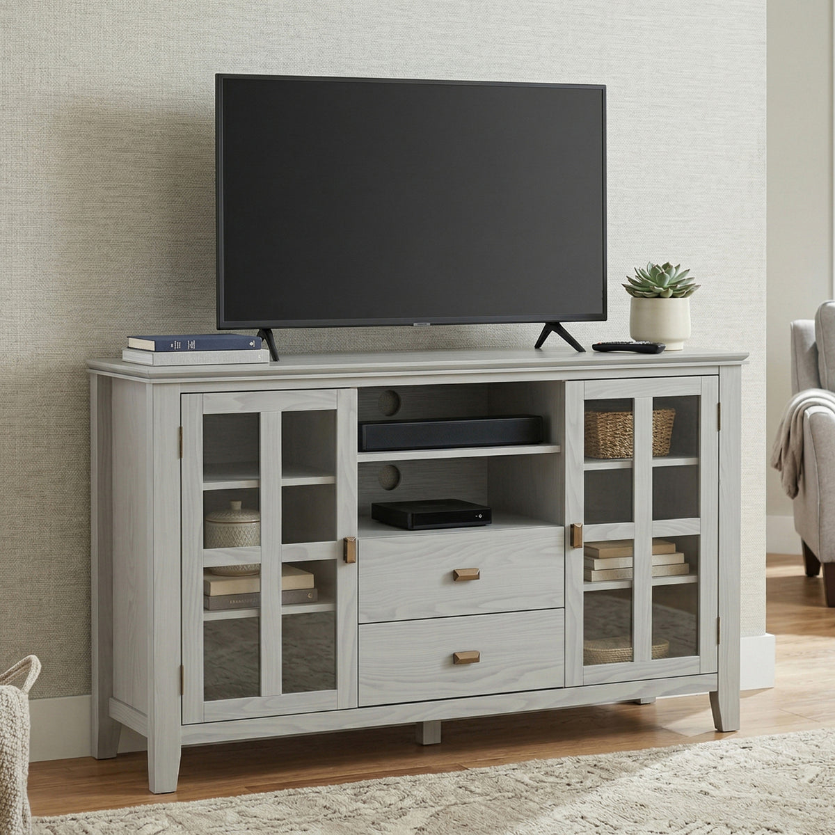Fog Grey | Artisan Tall TV Media Stand