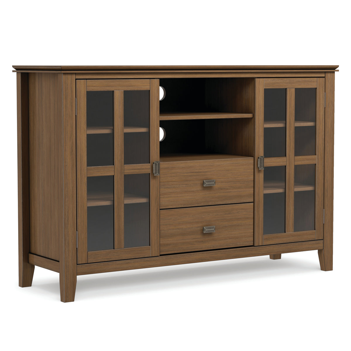 Rustic Natural Aged Brown | Artisan Tall TV Media Stand