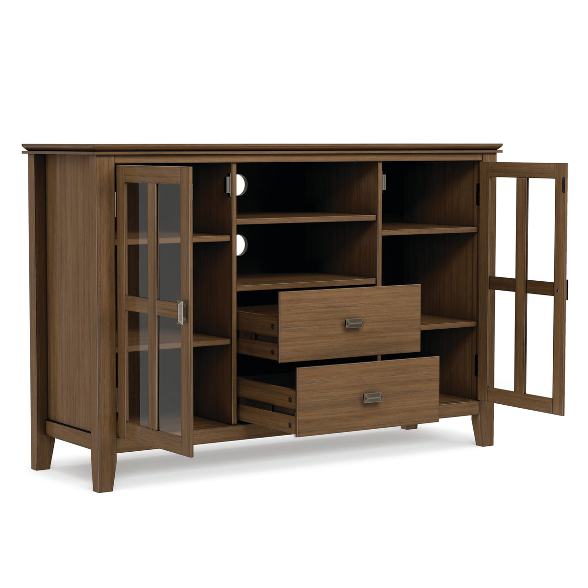 Rustic Natural Aged Brown | Artisan Tall TV Media Stand