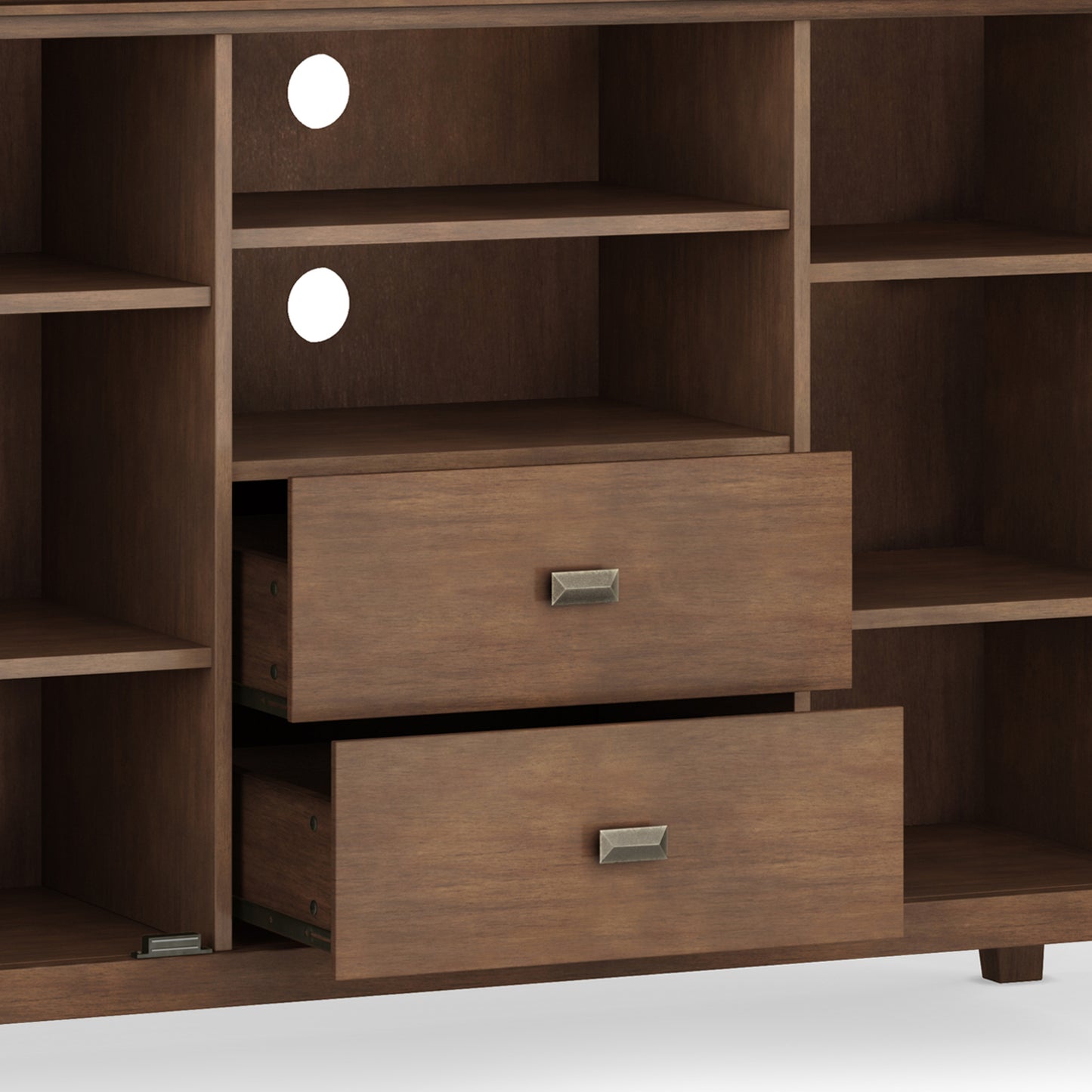 Rustic Natural Aged Brown | Artisan Tall TV Media Stand