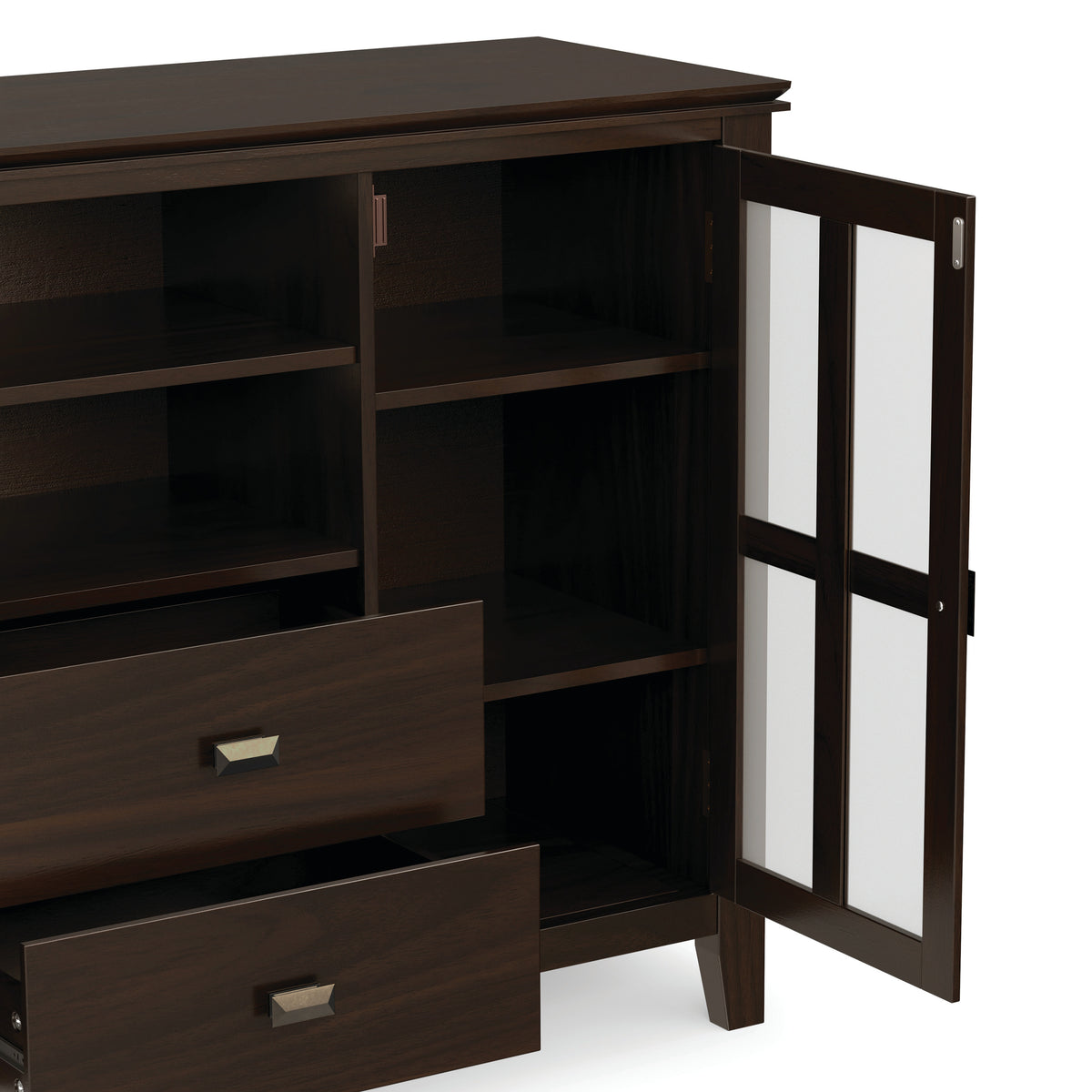 Brunette Brown | Artisan Tall TV Media Stand