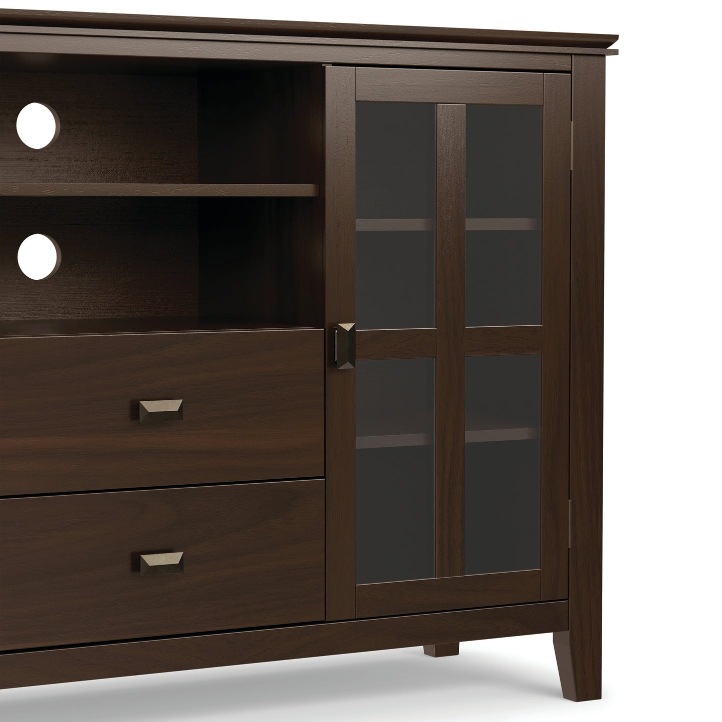Brunette Brown | Artisan Tall TV Media Stand