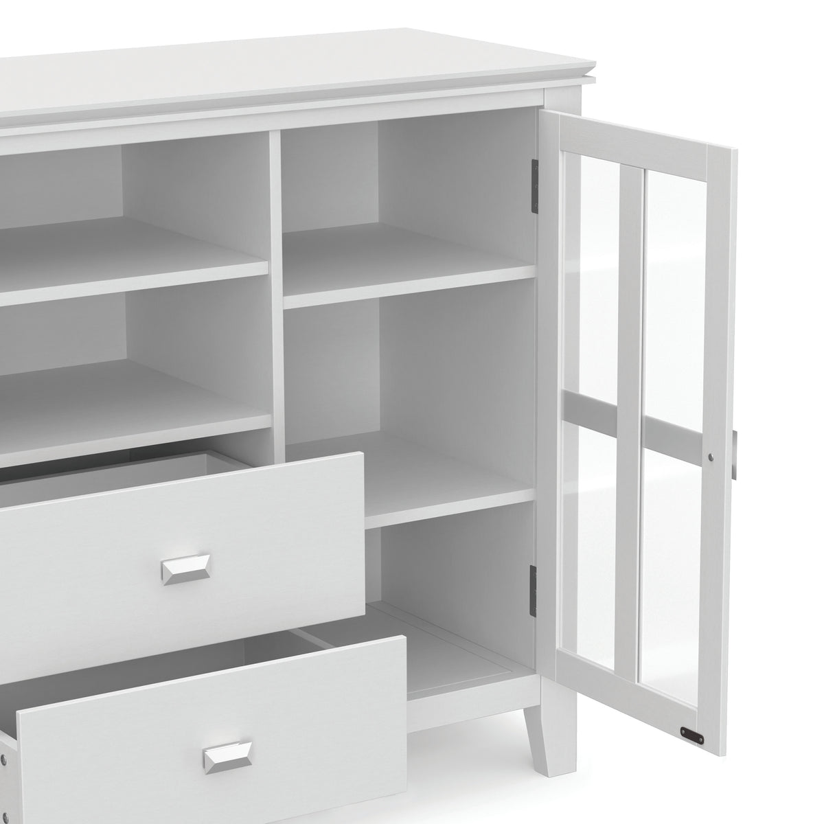 White | Artisan Tall TV Media Stand