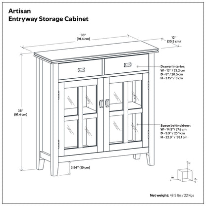Artisan Entryway Storage Cabinet