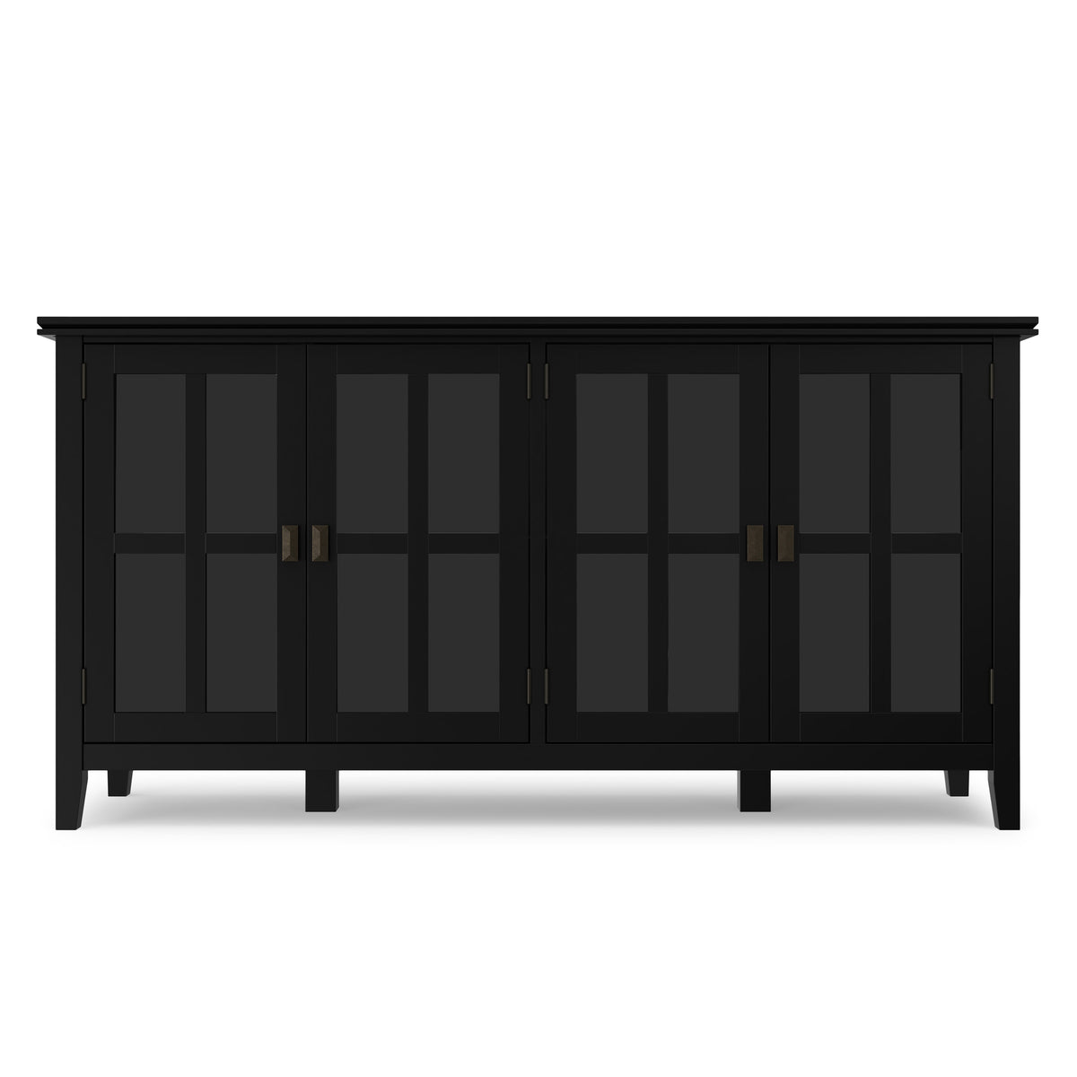 Black | Artisan Wide 4 Door Storage Cabinet