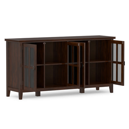 Russet Brown | Artisan Wide 4 Door Storage Cabinet