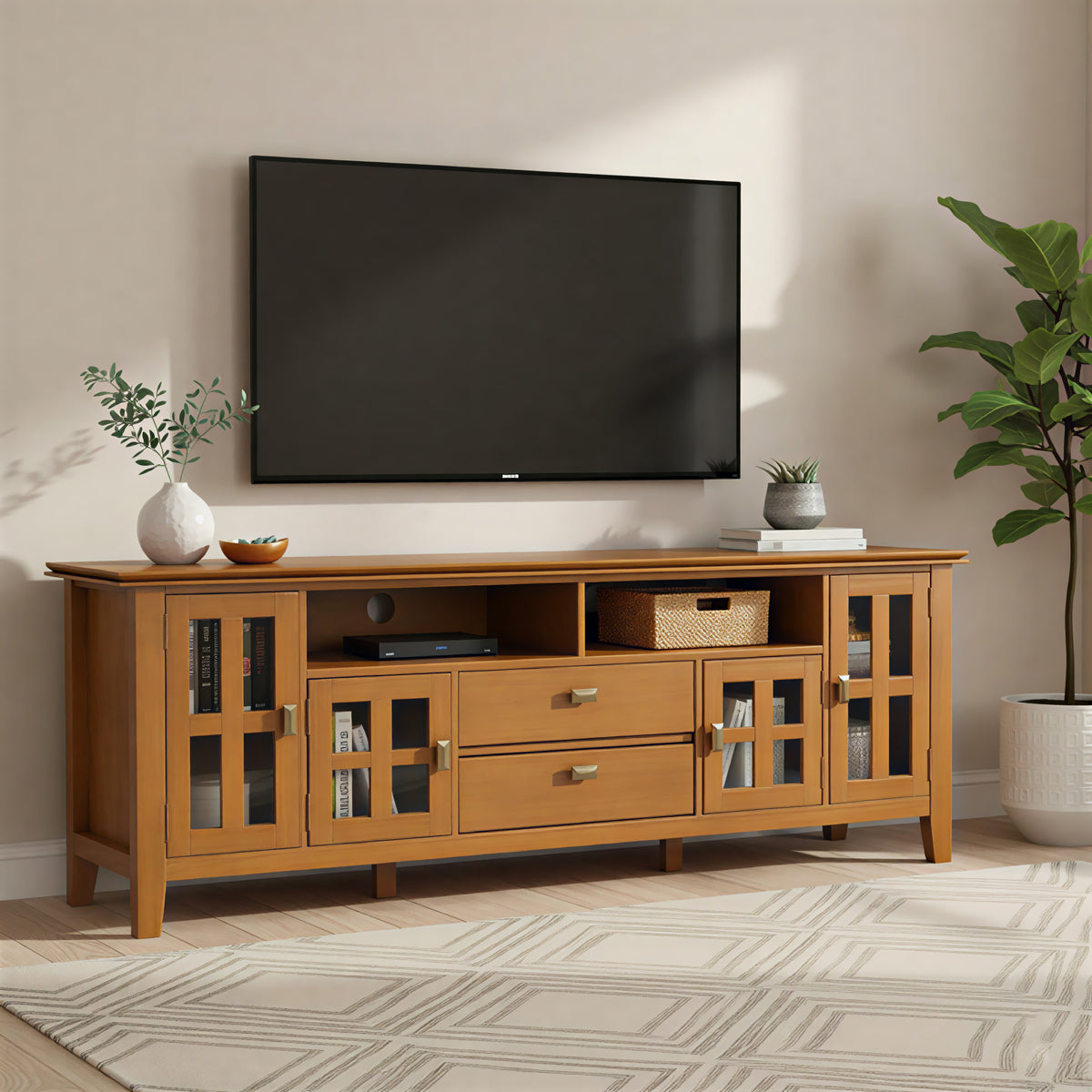 Honey Brown | Artisan 72 inch TV Media Stand