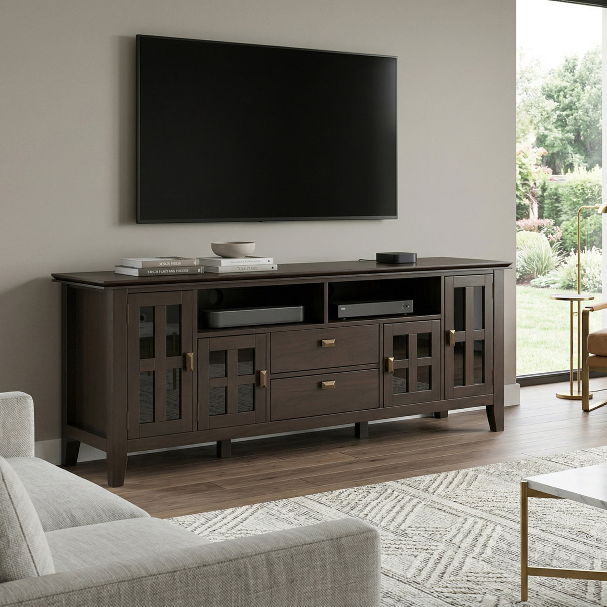 Brunette Brown | Artisan 72 inch TV Media Stand