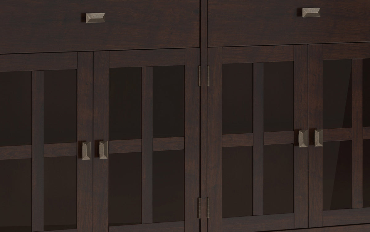 Dark Chestnut Brown | Artisan Large 4 Door Sideboard Buffet