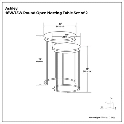 Ashley 2 Pc Nesting Table