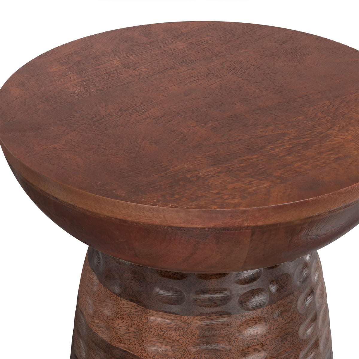 Warm Dark Brown | Boyd 13 inch Accent Table in Mango