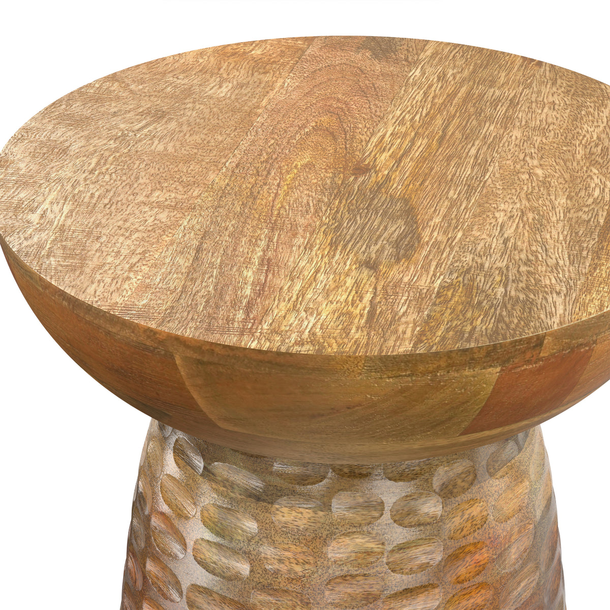 Natural | Boyd 13 inch Accent Table in Mango