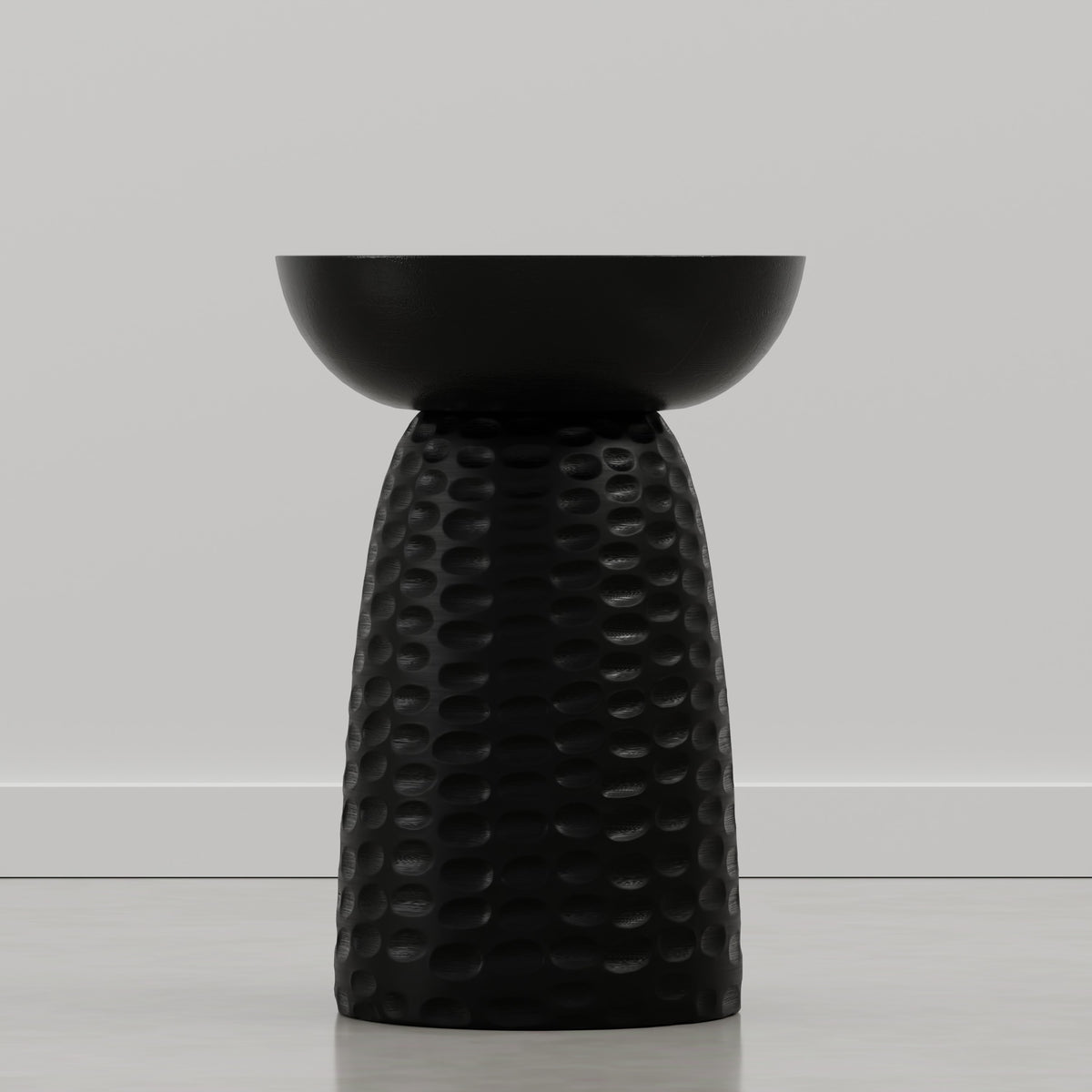 Raven Black | Boyd 13W Round Pedestal Dimple Accent Table