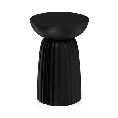 Black | Boyd 13 inch Stripe Accent Table