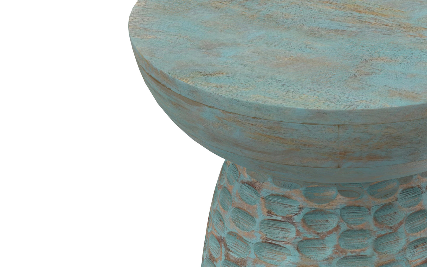 Teal Wash | Boyd Wooden Accent Table