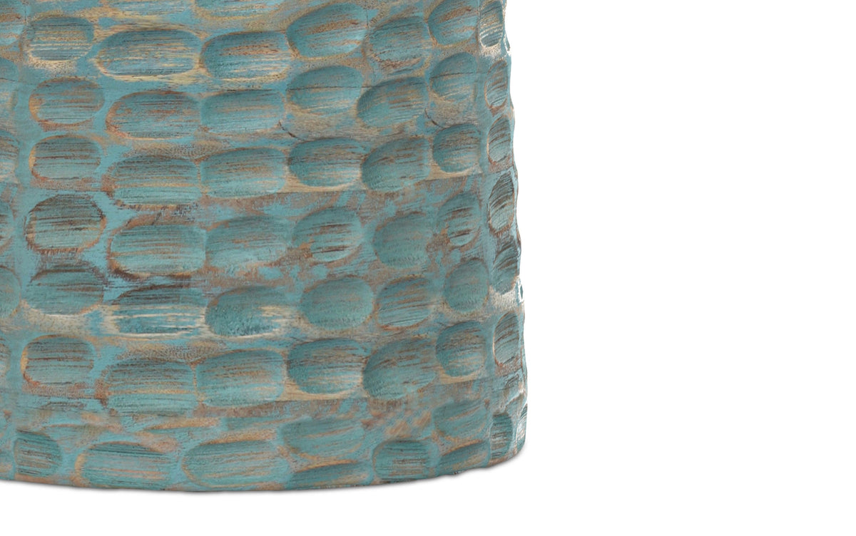 Teal Wash | Boyd Wooden Accent Table