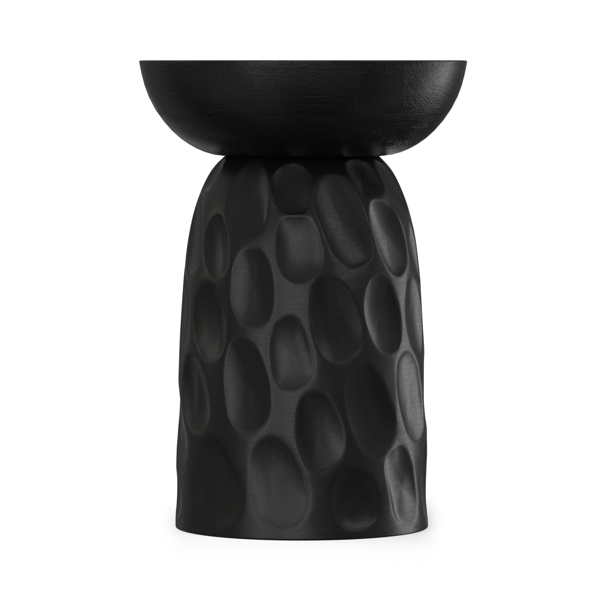 Black | Boyd 13 inch V-Chisel Accent Table