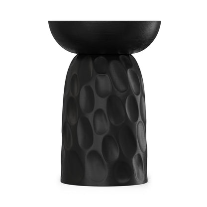 Black | Boyd 13 inch V-Chisel Accent Table