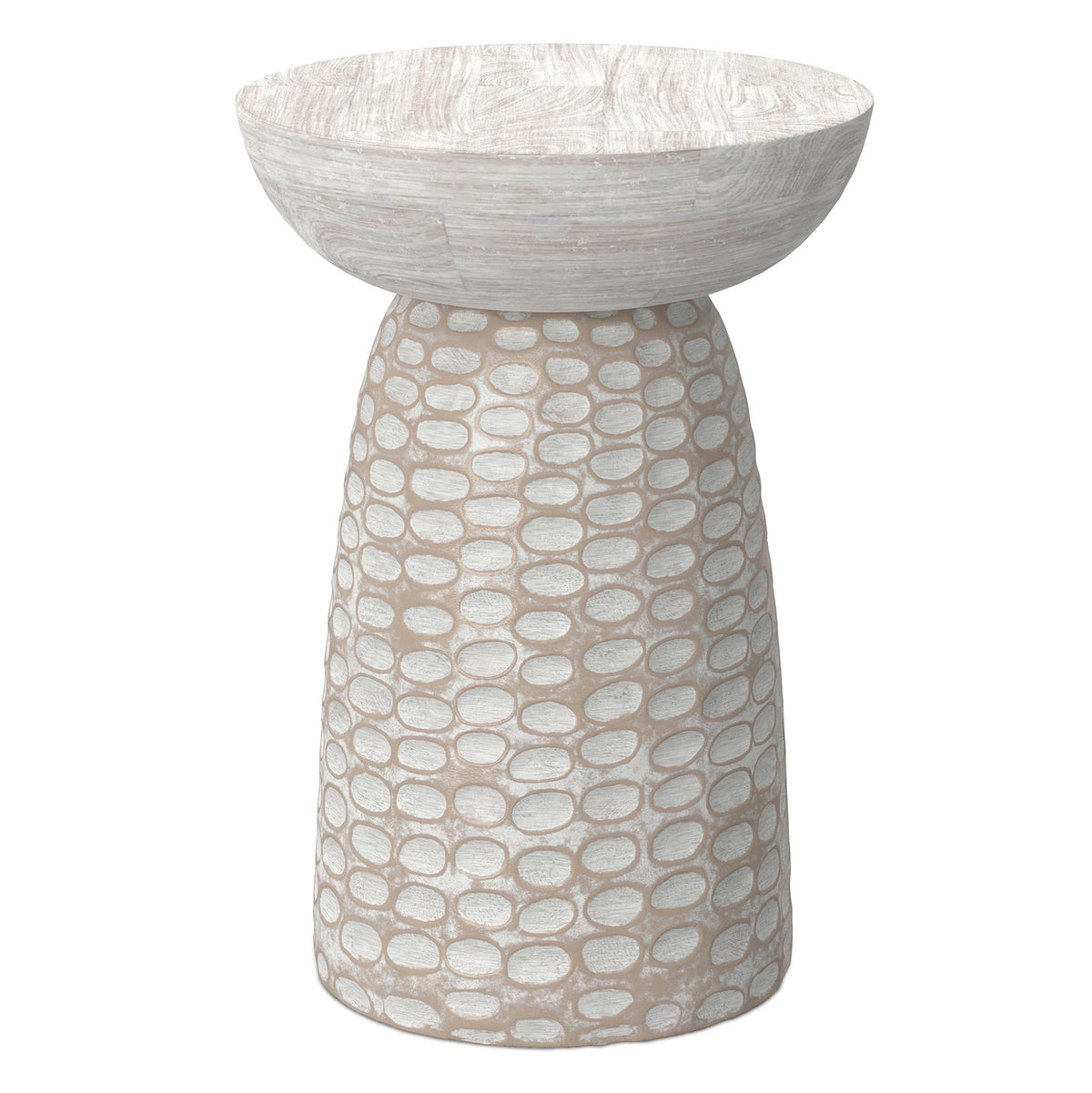 White Wash | Boyd Wooden Accent Table