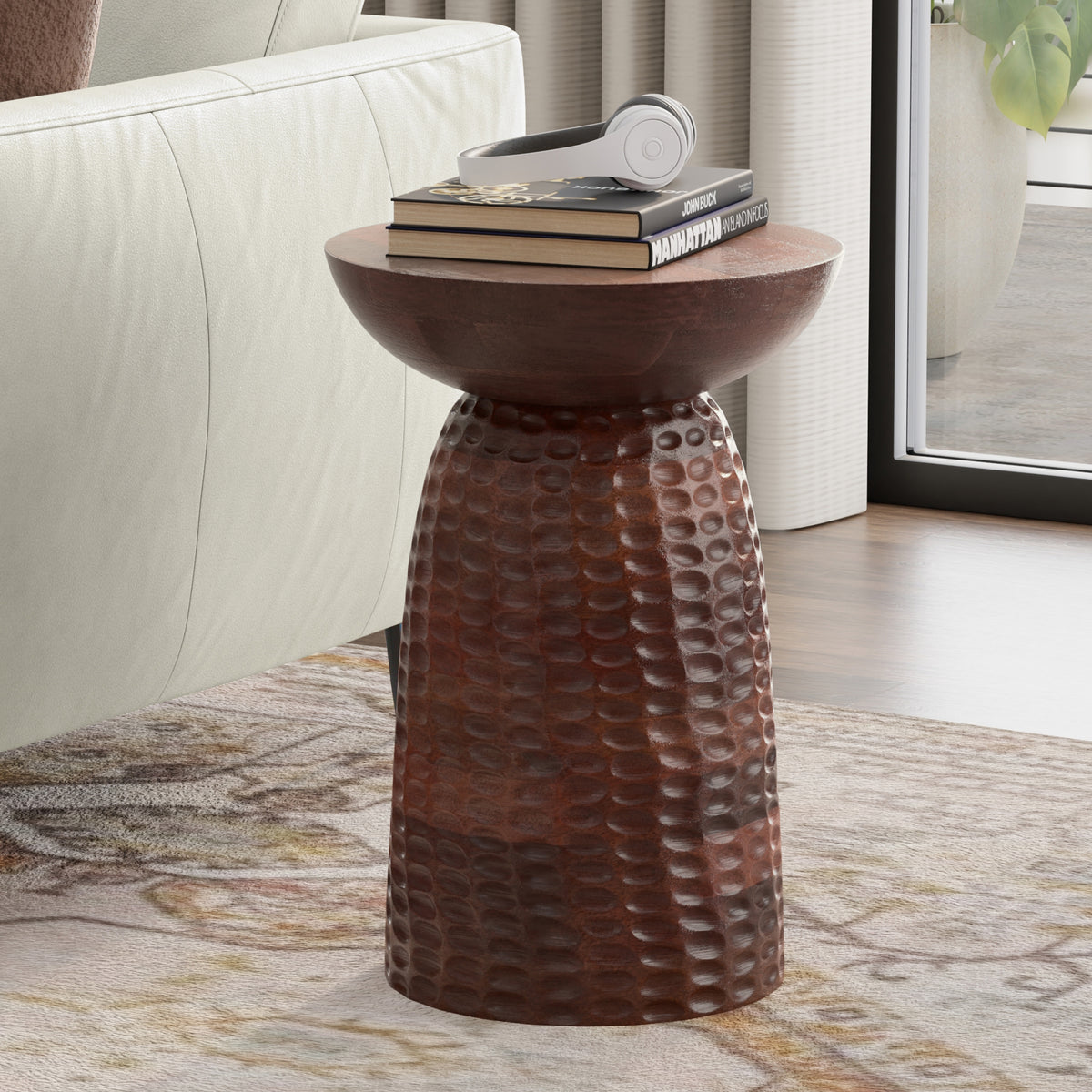 Warm Dark Brown 16 inch | Boyd 16 inch Accent Table