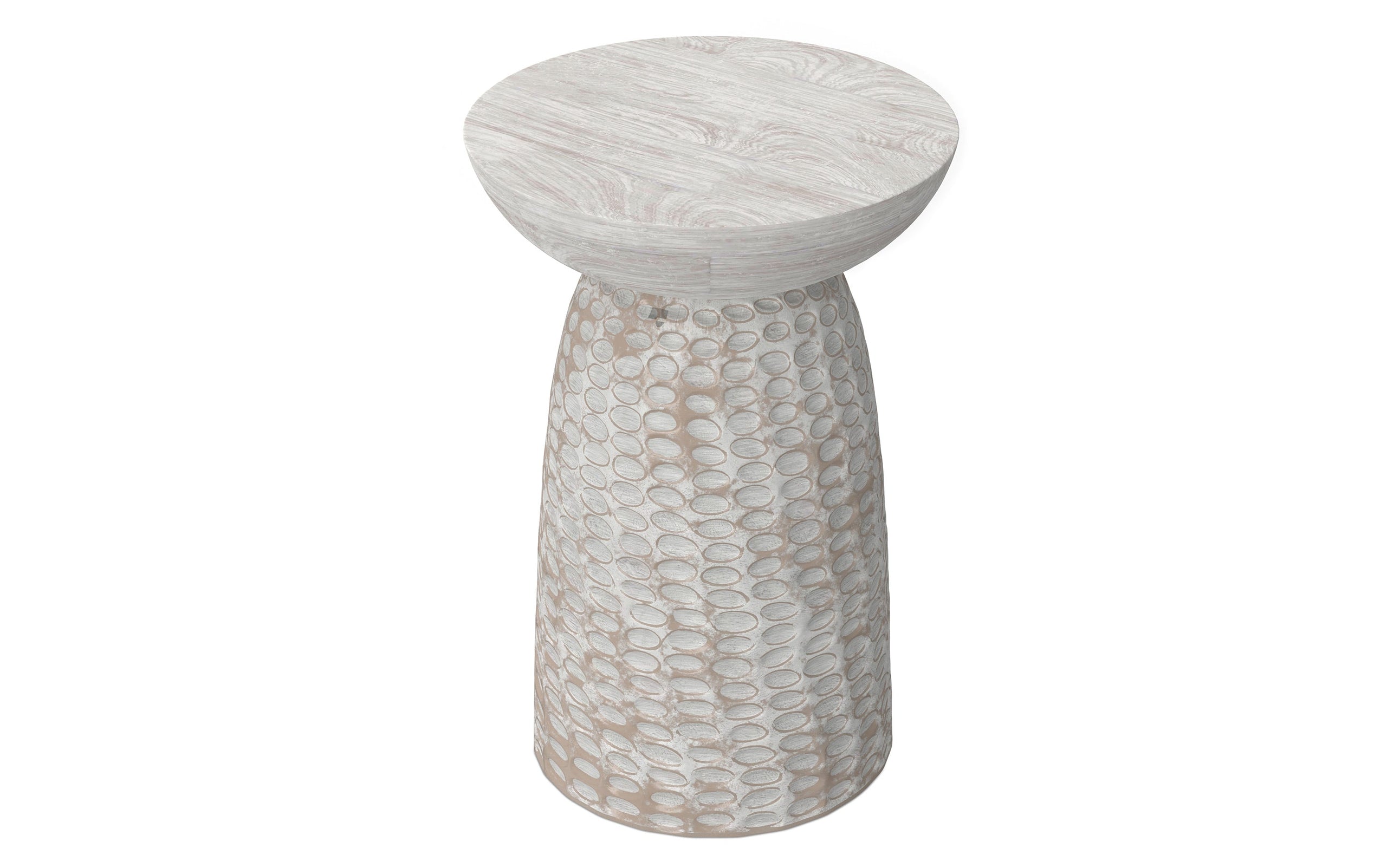 White Wash 16 inch | Boyd 16 inch Accent Table