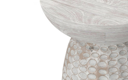 White Wash 16 inch | Boyd 16 inch Accent Table
