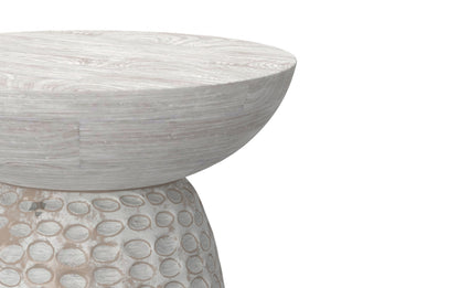White Wash 16 inch | Boyd 16 inch Accent Table