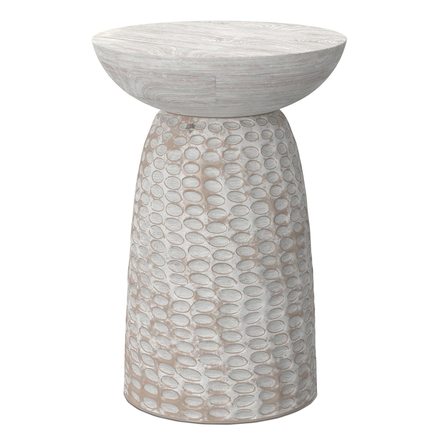 White Wash 16 inch | Boyd 16 inch Accent Table